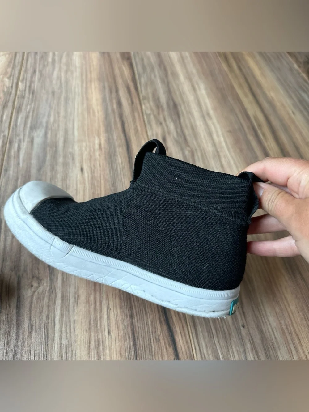 Native Shoes Jefferson Hydroknit Child Boot Shoes Black Size J2 EU 33.5 Pull On